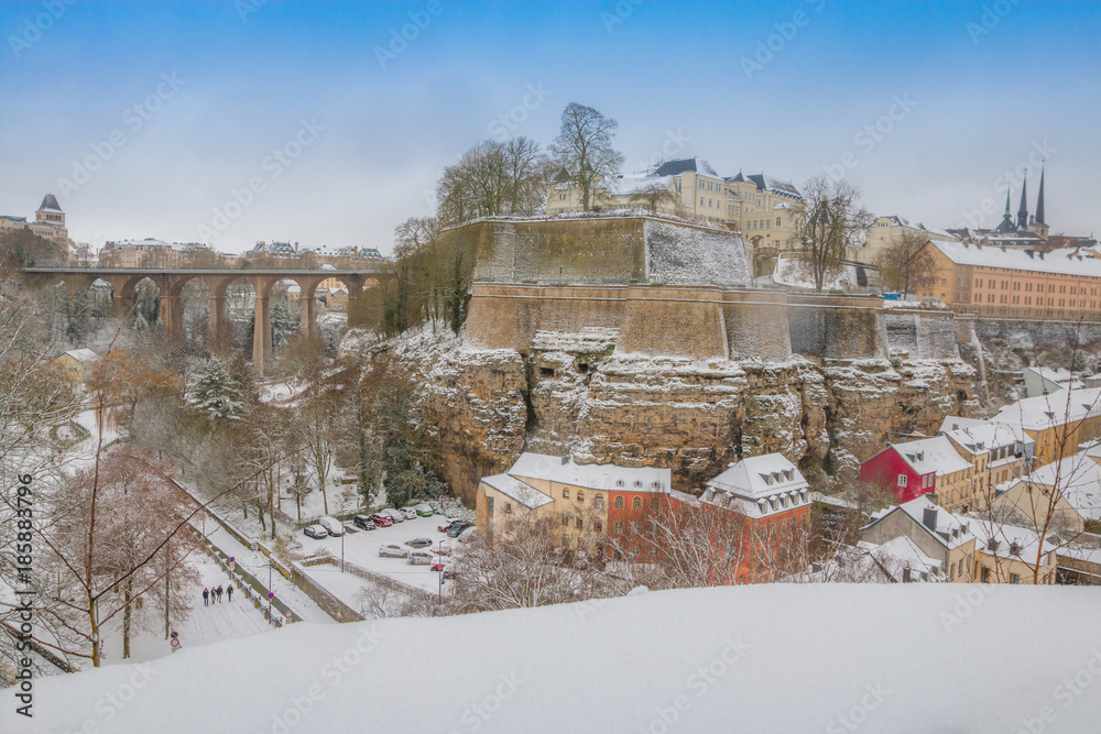 Winter in Luxembourg city