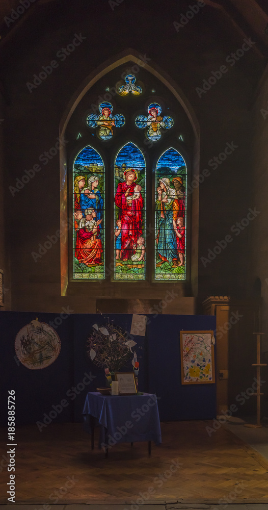 Fototapeta premium Brechin Cathedral Scotland (Interior shot of Window)