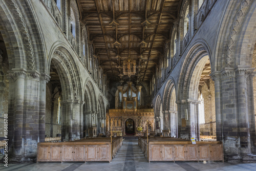 St. David s Cathedral  Wales  UK  Interior shot 