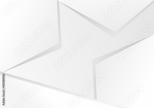 Abstract White and gray color technology modern futuristic background, vector illustration