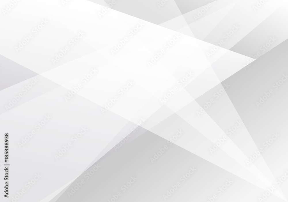 Fototapeta premium Abstract White and gray color technology modern futuristic background, vector illustration