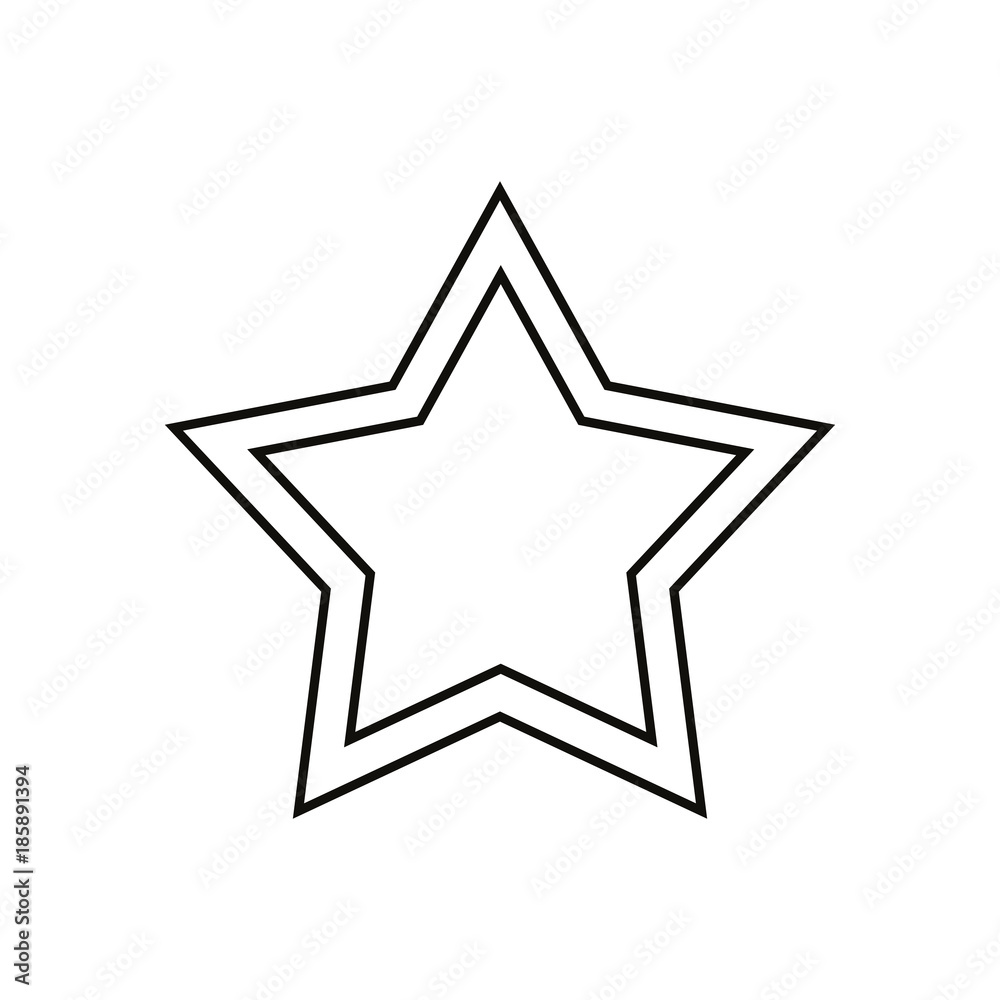 Double star vector icon Double star vector icon