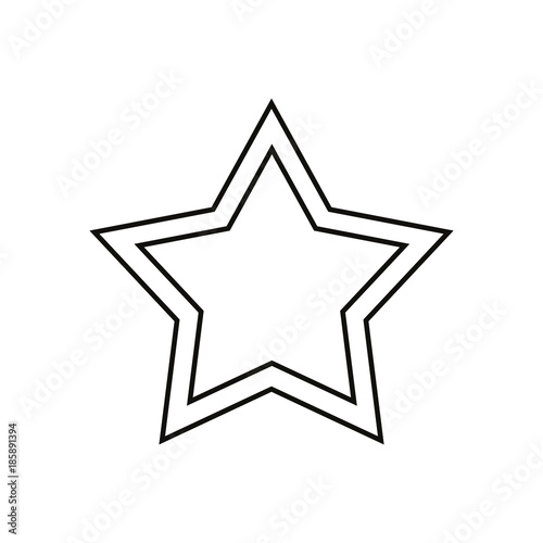 Double star vector icon
