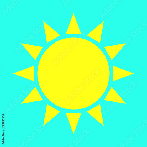 sun icon, sun logo, vecror illustration