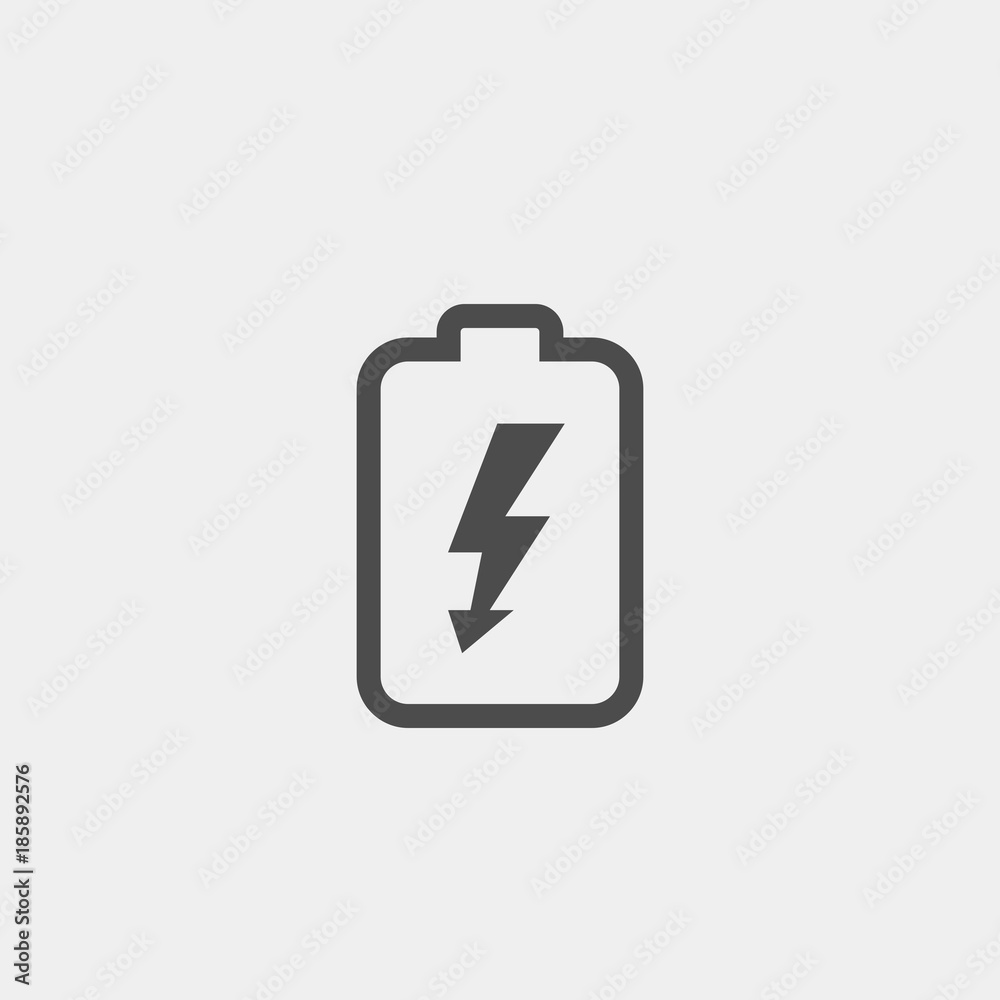 Accumulator flat vector icon. Battery flat vector icon Accumulator flat vector icon. Battery flat vector icon