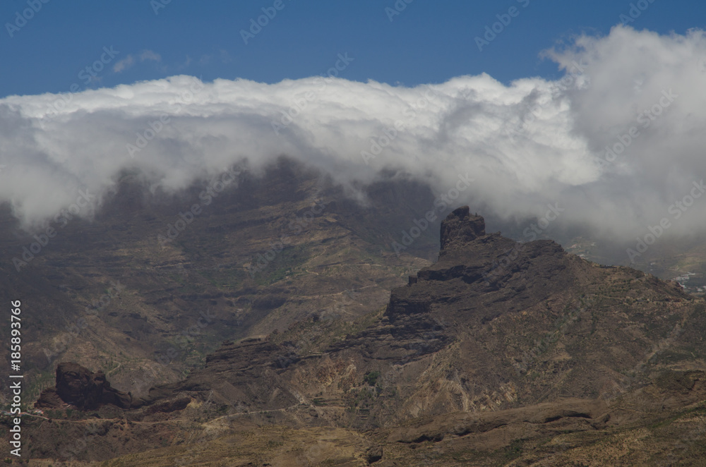 Roque Bentaiga. The Nublo Rural Park. Gran Canaria. Canary Islands. Spain.