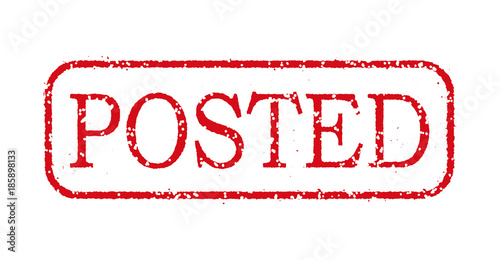 business stamp illustration "POSTED".