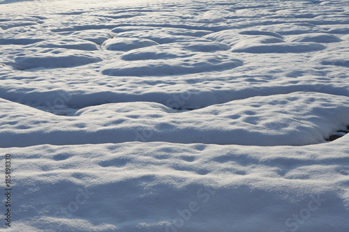 Snow texture, picture of the earth's surface