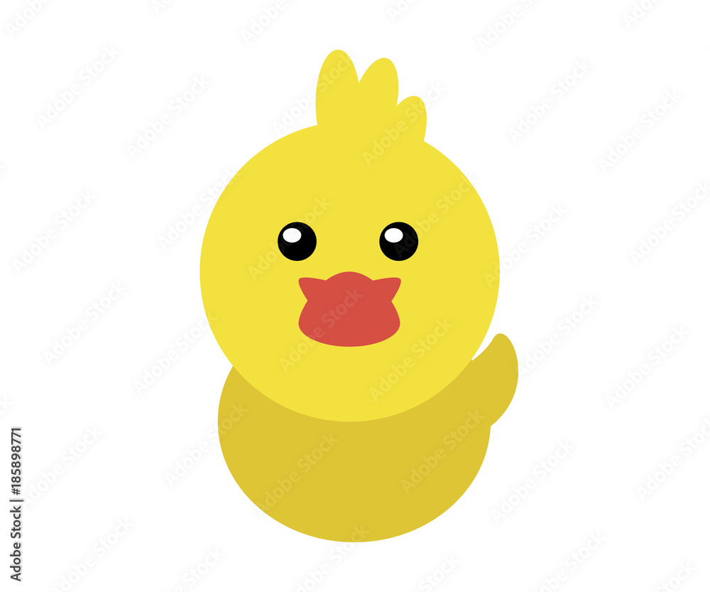 cute duck head illustration