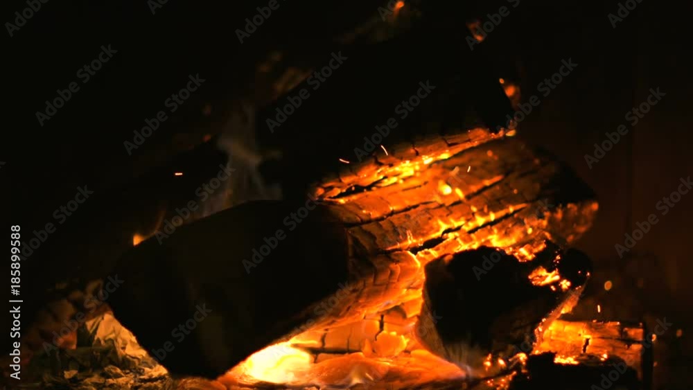 feu de cheminée 