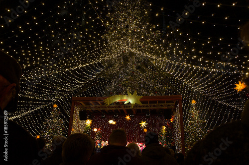 Cologne Cathedral Christmas Market. Most famous christmas market in the heart of Cologne near Cologne Cathedral. photo