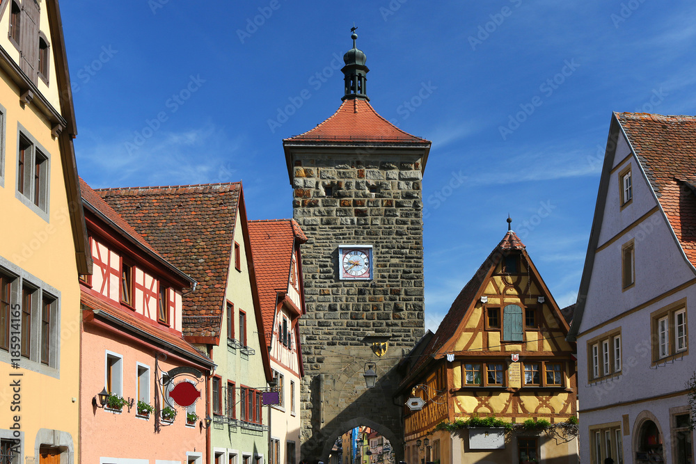 Siebersturm in Rothenburg ob der Tauber, Bayern, Deutschland