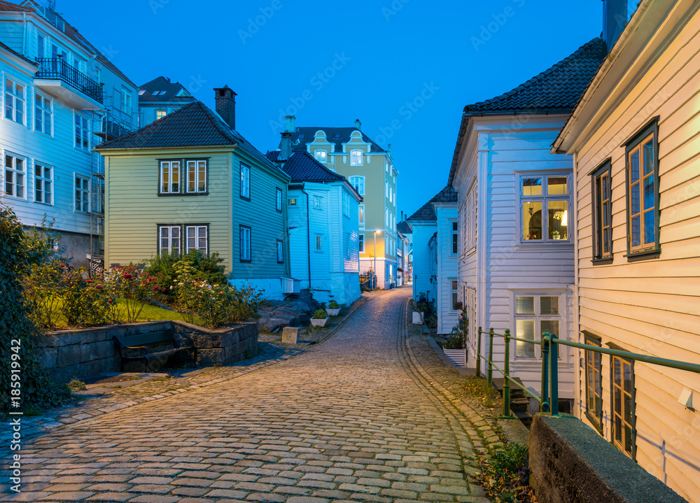 Nedre Strangehagen Street in Bergen Norway