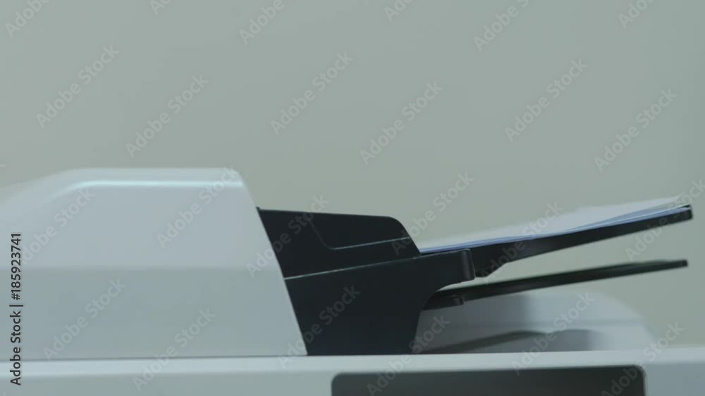 Printer in the Office prints documents Printer in the Office prints documents