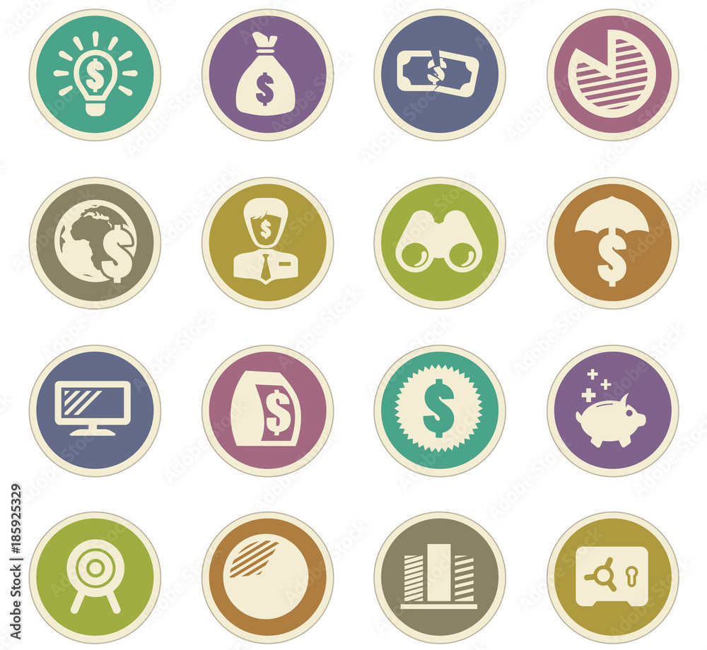 Fototapeta premium Business paper stickers