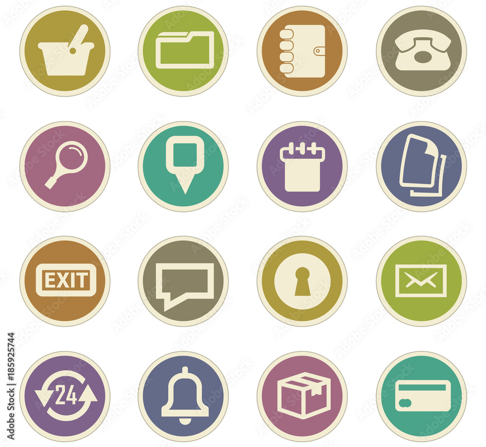 E-commerce interface paper stickers E-commerce interface paper stickers