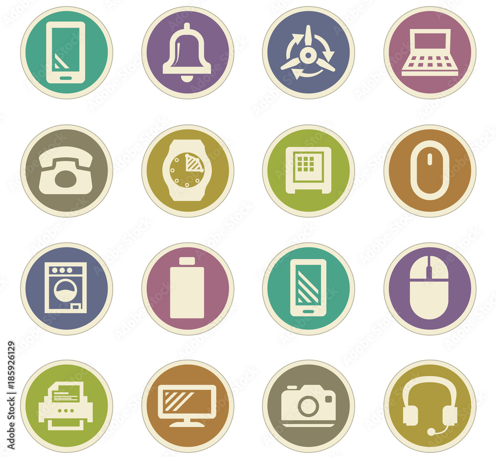 Home appliances paper stickers Home appliances paper stickers