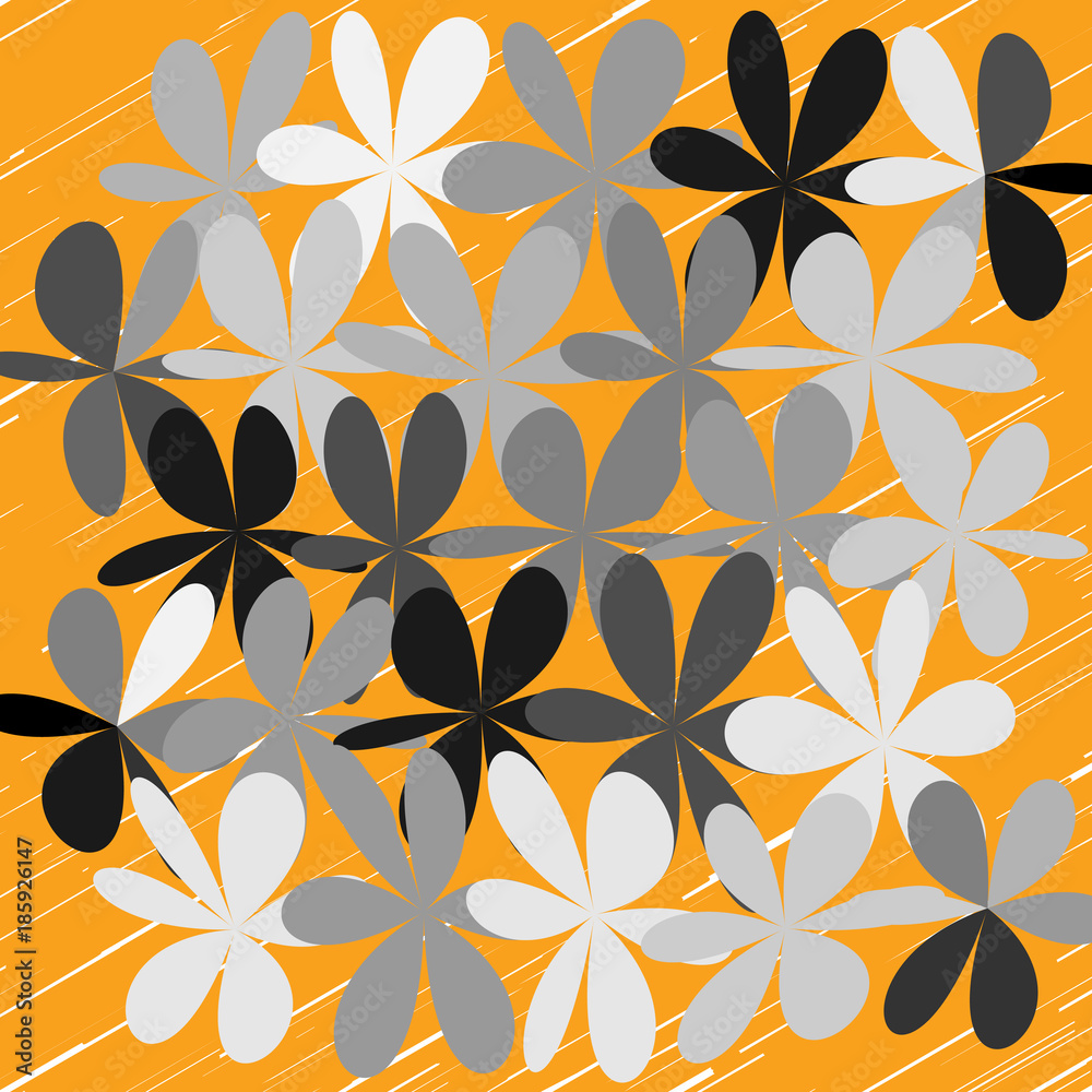 Abstract Whimsical Flower Background Abstract Whimsical Flower Background