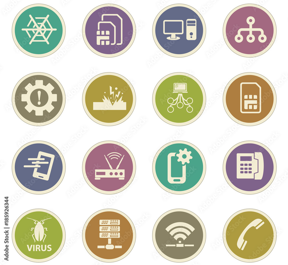 Mobile connection paper stickers Mobile connection paper stickers