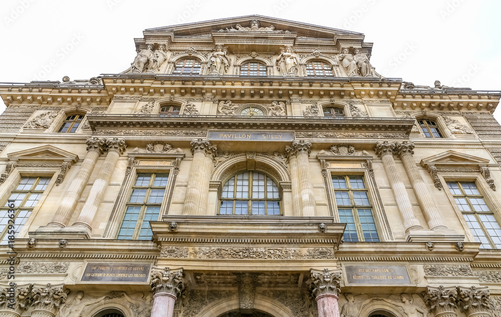 Louvre Museum in Paris City