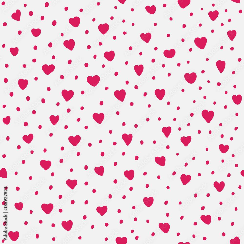 Hearts pattern. Can be used for textile, website background, book cover, packaging.