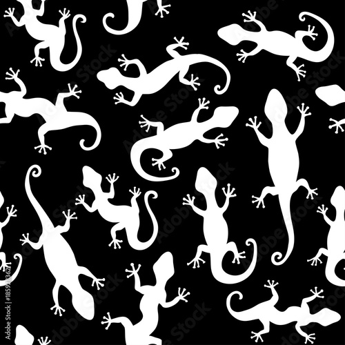 Lizards. Seamless Abstract background. 