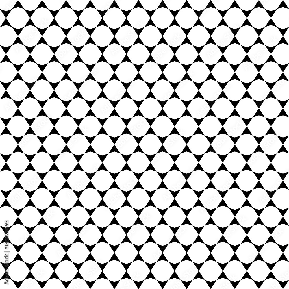 Monochrome geometric ornament. Endless texture for wallpaper, fill,  web page background, surface texture.