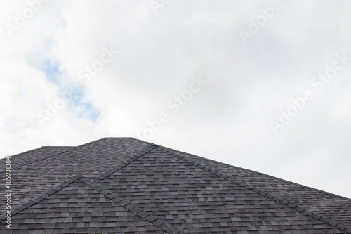 Shingled roof of a house
