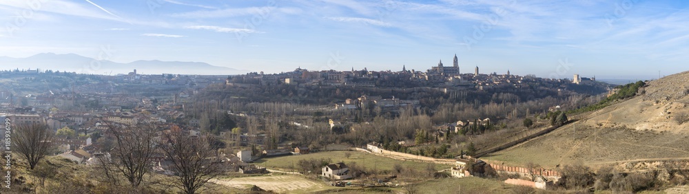 Panoramic Segovia Spain