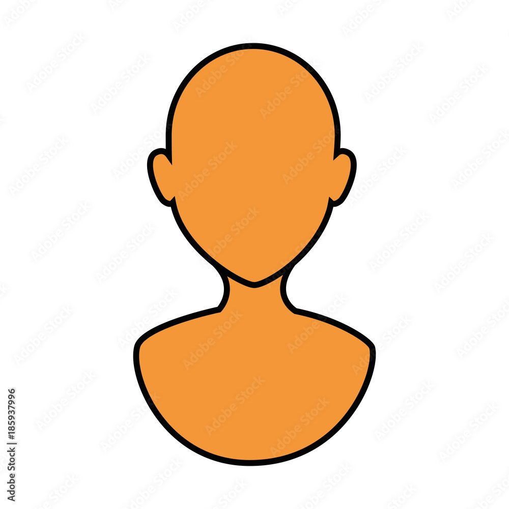 human profile isolated icon vector illustration design