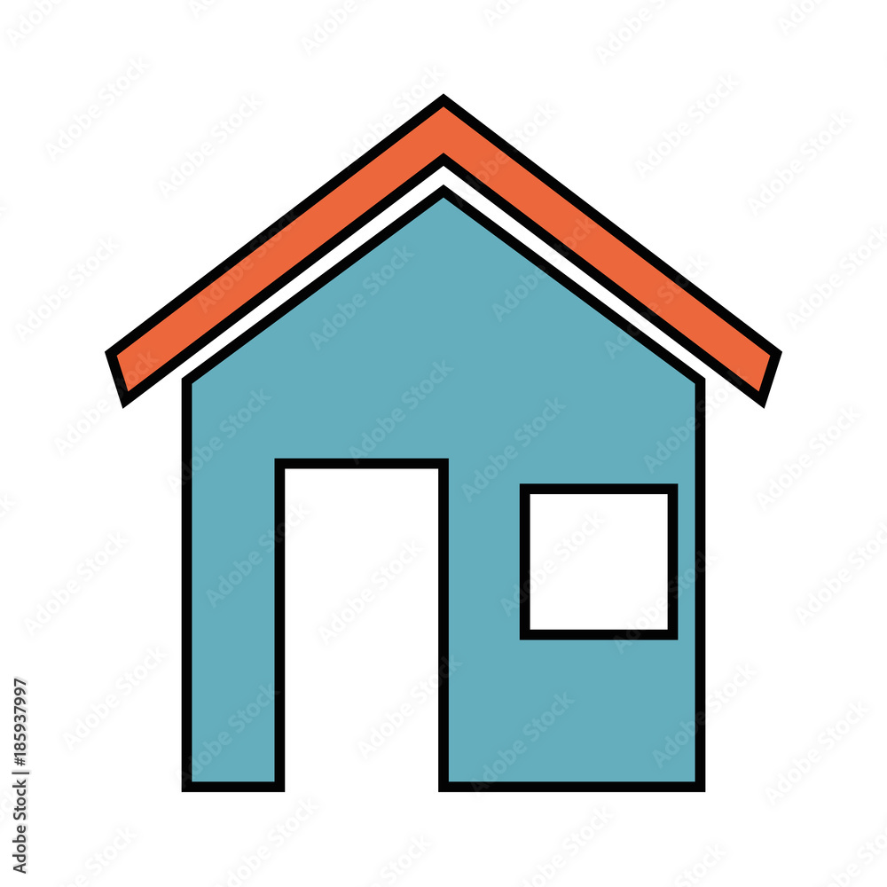 house silhouette isolated icon vector illustration design
