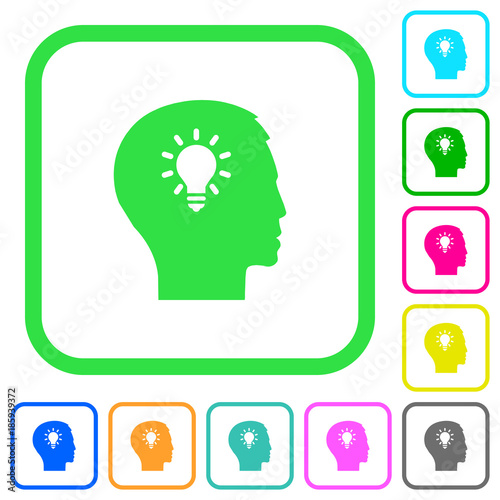 Idea vivid colored flat icons icons