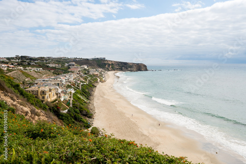 View of the coastline at Dana Point in California © steheap