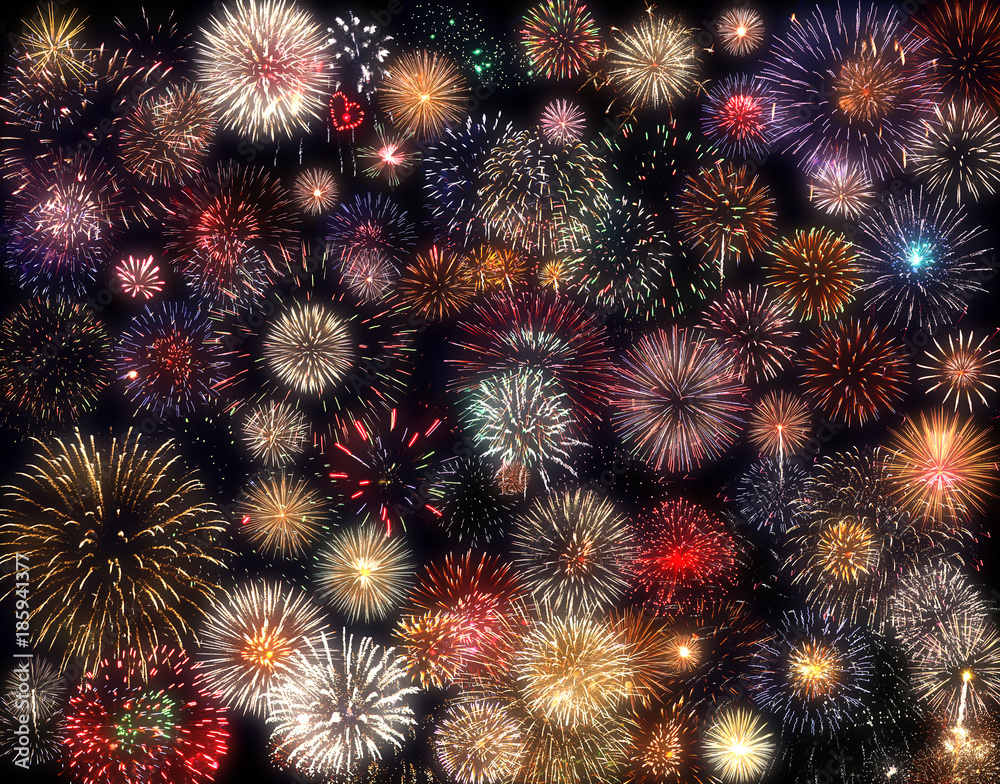 Wunderschönes Feuerwerk
