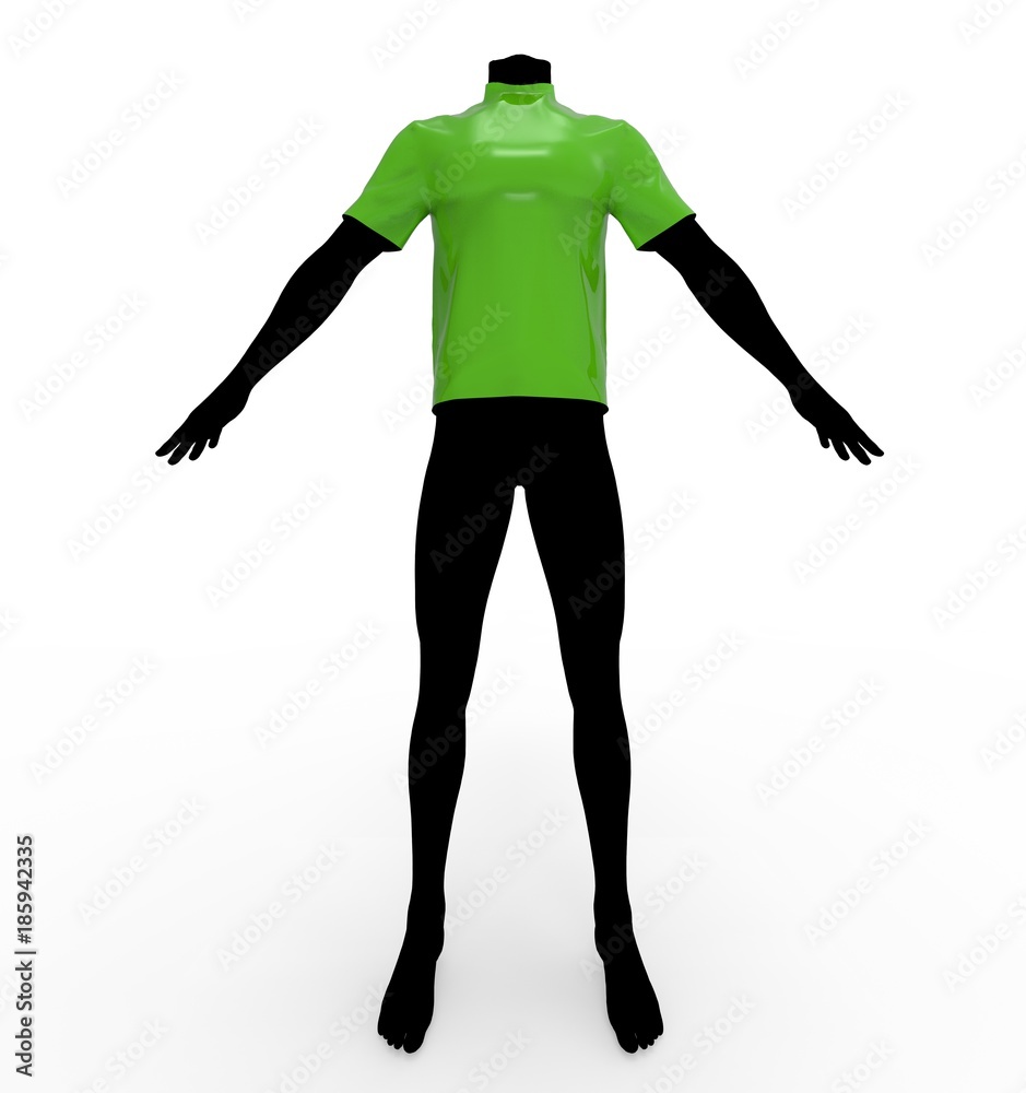 3d illustration of man t-shirt on mannequin. white background isolated. icon for game web. 3d illustration of man t-shirt on mannequin. white background isolated. icon for game web.
