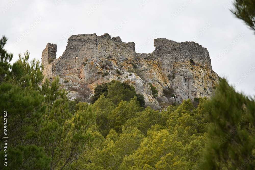 Opoul, Pyrénées orientales, château Périllos