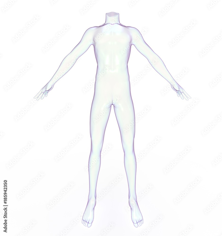 3d illustration of man mannequin. white background isolated. icon for game web.
