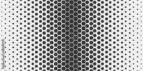 Abstract geometric pattern. Hipster fashion design print hexagonal pattern. Black honeycombs on a light background. Vector.