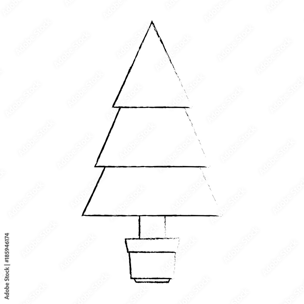 christmas tree isolated icon vector illustration design christmas tree isolated icon vector illustration design