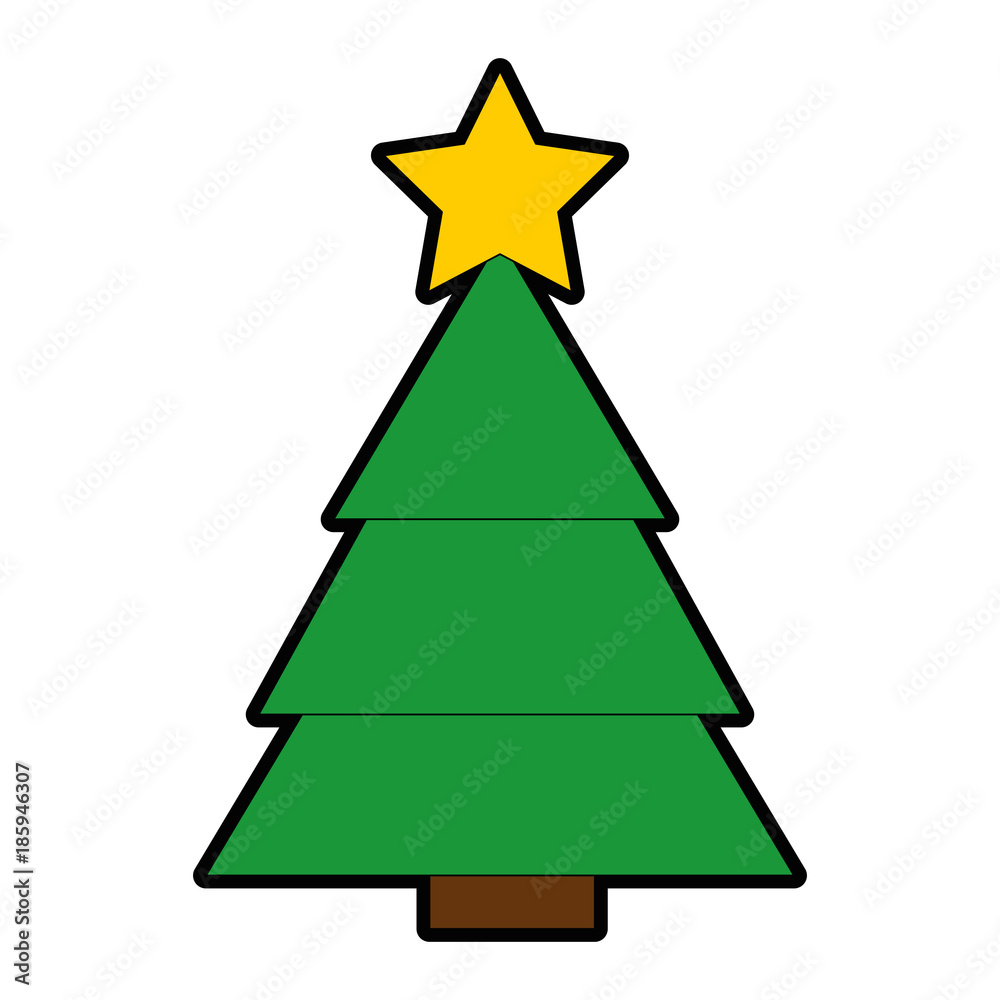 christmas tree isolated icon vector illustration design christmas tree isolated icon vector illustration design