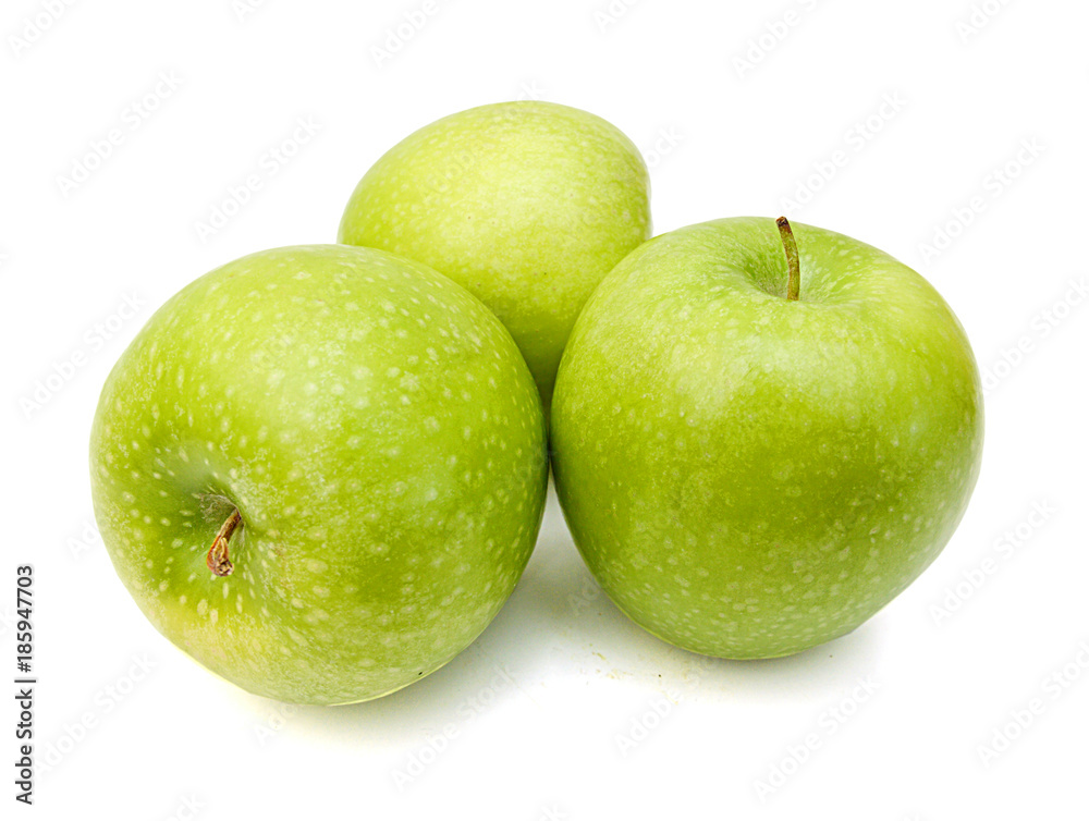 Perfect Fresh Green Apple Isolated on White Background Perfect Fresh Green Apple Isolated on White Background
