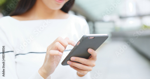 Woman use of smart phone