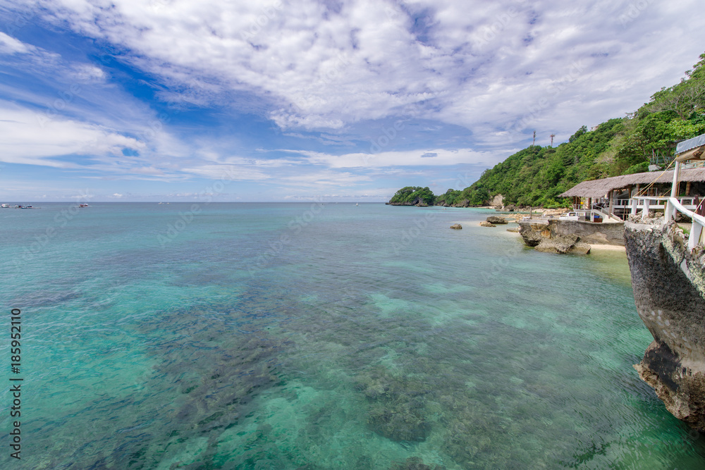 beautiful landscape at West Cove in Boracay beautiful landscape at West Cove in Boracay