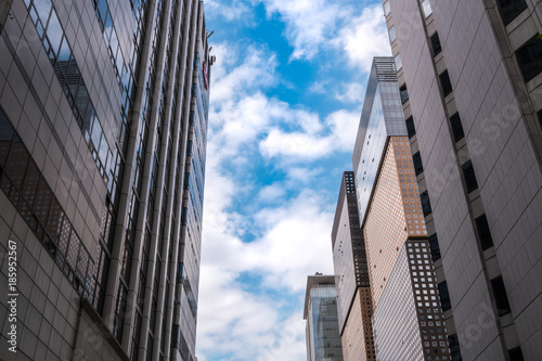 The streets of downtown Seoul