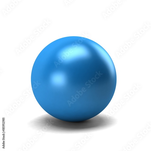 Blue Sphere. 3D Render Illustration