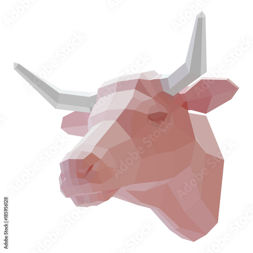 3d muzzle of a cow
