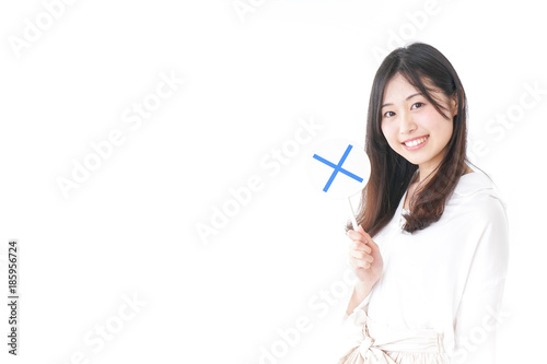 Young woman having ok sign