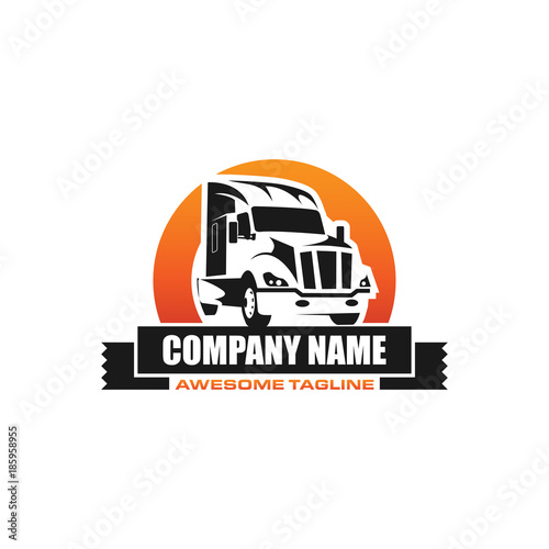 truck vehicle vector logo