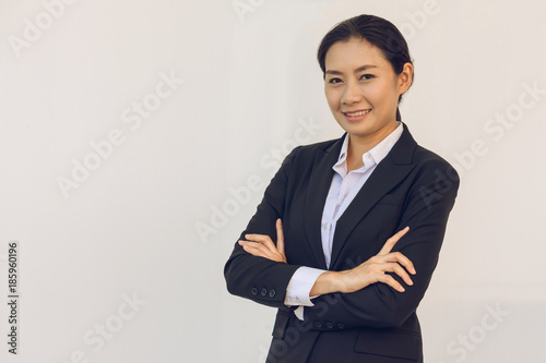 happy young businesswoman