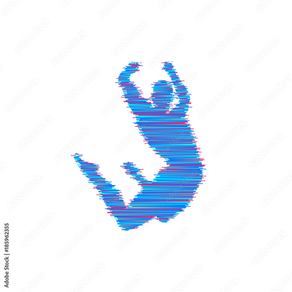 Gymnast. Silhouette of a dancer. Gymnastics activities for icon health and fitness community. Sport symbol. Vector illustration. Gymnast. Silhouette of a dancer. Gymnastics activities for icon health and fitness community. Sport symbol. Vector illustration.